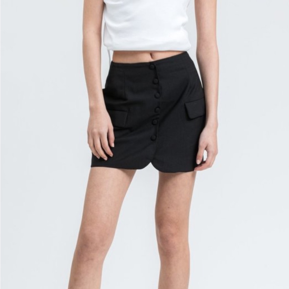 Danielle Guizio Black Mini Skirt